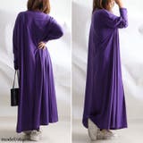 パープル | 大きいサイズ レディース ワンピース | GOLDJAPAN　大きいサイズ専門店