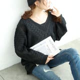 ブラック | 大きいサイズレディース トップス ニット | GOLDJAPAN 大きいサイズ専門店
