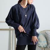 ブルーグレー | 大きいサイズ レディース チュニック | GOLDJAPAN　大きいサイズ専門店