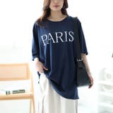 ネイビー | 大きいサイズレディース トップス Tシャツ | GOLDJAPAN　大きいサイズ専門店