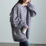 ラベンダー | 大きいサイズレディース トップス ニット | GOLDJAPAN　大きいサイズ専門店