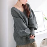 杢チャコール | 大きいサイズレディース トップス ニット | GOLDJAPAN　大きいサイズ専門店