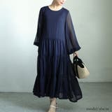 ネイビー | 大きいサイズ レディース ワンピース | GOLDJAPAN　大きいサイズ専門店