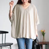 グレージュ | 大きいサイズレディース トップス カットソー | GOLDJAPAN　大きいサイズ専門店