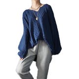 ブルー | 大きいサイズ レディース チュニック | GOLDJAPAN　大きいサイズ専門店