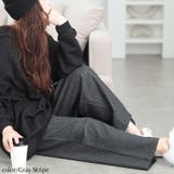 グレーストライプ | 大きいサイズレディース パンツ ズボン | GOLDJAPAN　大きいサイズ専門店