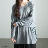 ブルー | 大きいサイズレディース トップス カットソー | GOLDJAPAN 大きいサイズ専門店