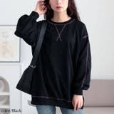 ブラック | 大きいサイズレディース トップス トレーナー | GOLDJAPAN　大きいサイズ専門店