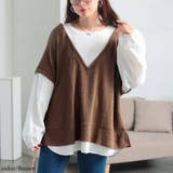 ブラウン | 大きいサイズ レディース トップス | GOLDJAPAN　大きいサイズ専門店