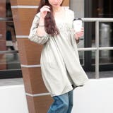 アイボリー | 大きいサイズ レディース チュニック | GOLDJAPAN　大きいサイズ専門店