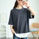 ブルーグレー | 大きいサイズ レディース トップス | GOLDJAPAN　大きいサイズ専門店