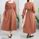 ブラウン | 大きいサイズ レディース ワンピース | GOLDJAPAN　大きいサイズ専門店