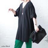 ブラック | 大きいサイズ レディース チュニック | GOLDJAPAN　大きいサイズ専門店