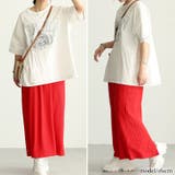 レッド | 大きいサイズ レディース ボトムス | GOLDJAPAN　大きいサイズ専門店