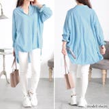 ブルー | 大きいサイズ レディース トップス | GOLDJAPAN　大きいサイズ専門店