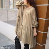 グレージュ | 大きいサイズ レディース チュニック | GOLDJAPAN 大きいサイズ専門店