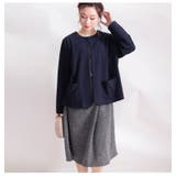 ネイビー | 大きいサイズ レディース ジャケット | GOLDJAPAN　大きいサイズ専門店