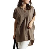 モカ | 大きいサイズ レディース チュニック | GOLDJAPAN 大きいサイズ専門店