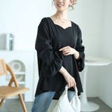 ブラック | 大きいサイズレディース トップス カットソー | GOLDJAPAN　大きいサイズ専門店