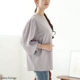 グレージュ | 大きいサイズレディース トップス カットソー | GOLDJAPAN　大きいサイズ専門店