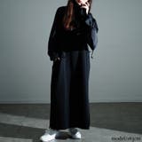 ブラック | 大きいサイズレディース ワンピース ハーフジップサイドスリットワンピース | GOLDJAPAN　大きいサイズ専門店