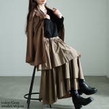 グレー | 大きいサイズレディース ワンピース アシメティアードドッキングワンピース | GOLDJAPAN　大きいサイズ専門店