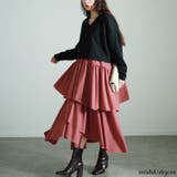 レッド | 大きいサイズレディース ワンピース アシメティアードドッキングワンピース | GOLDJAPAN　大きいサイズ専門店