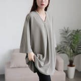 グレー | 大きいサイズ レディース チュニック | GOLDJAPAN 大きいサイズ専門店