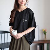 ブラック | 大きいサイズレディース トップス Tシャツ | GOLDJAPAN 大きいサイズ専門店