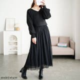 ブラック | 大きいサイズ レディース ワンピース | GOLDJAPAN　大きいサイズ専門店