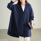 ネイビー | 大きいサイズ レディース チュニック | GOLDJAPAN　大きいサイズ専門店