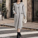 杢グレー×ブラック | 大きいサイズ レディース ワンピース | GOLDJAPAN 大きいサイズ専門店