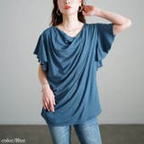 ブルー | 大きいサイズ レディース トップス | GOLDJAPAN　大きいサイズ専門店