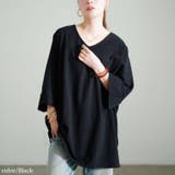 ブラック | 大きいサイズ レディース チュニック | GOLDJAPAN　大きいサイズ専門店