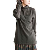 チャコール | 大きいサイズ レディース トップス | GOLDJAPAN　大きいサイズ専門店