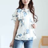 ブルー | 大きいサイズ レディース トップス | GOLDJAPAN 大きいサイズ専門店