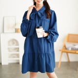 ブルー | 大きいサイズ レディース チュニック | GOLDJAPAN　大きいサイズ専門店