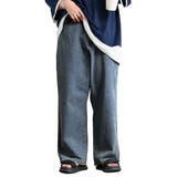 サックス | 大きいサイズ レディース パンツ | GOLDJAPAN　大きいサイズ専門店