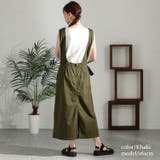カーキ | 大きいサイズ レディース サロペット | GOLDJAPAN　大きいサイズ専門店