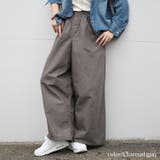 チャコールグレー | 大きいサイズ レディース パンツ | GOLDJAPAN 大きいサイズ専門店