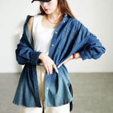 ネイビー | 大きいサイズレディース トップス シャツ | GOLDJAPAN　大きいサイズ専門店