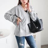 杢グレー | 大きいサイズレディース トップス スウェット | GOLDJAPAN　大きいサイズ専門店