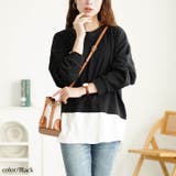 ブラック | 大きいサイズレディース トップス カットソー | GOLDJAPAN　大きいサイズ専門店