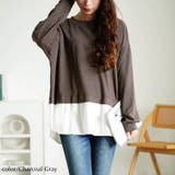 チャコールグレー | 大きいサイズレディース トップス カットソー | GOLDJAPAN　大きいサイズ専門店