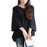 ブラック | 大きいサイズ レディース トップス | GOLDJAPAN　大きいサイズ専門店