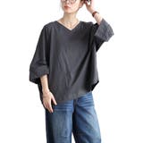 チャコールグレー | 大きいサイズ レディース トップス | GOLDJAPAN　大きいサイズ専門店