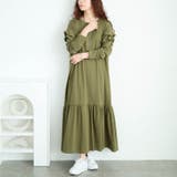 カーキ | 大きいサイズ レディース ワンピース | GOLDJAPAN　大きいサイズ専門店