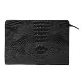 ブラック | クロコダイル調 レザー クラッチバック | GOLWIS