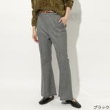 ブラック | ベルト付きチェックパンツ | GORGE