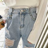 調整付きダメージデニムパンツ | GORGE | 詳細画像13